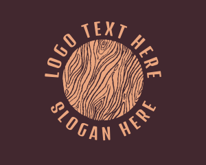 Shop - Woodworking Log Shop logo design