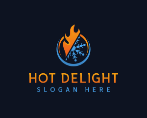 Cool Flame Ventilation logo design