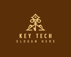 Realty Key Rental  logo design