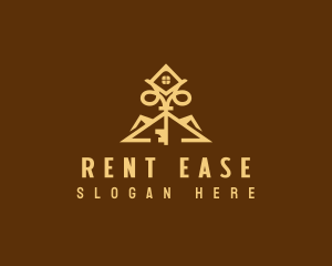 Realty Key Rental  logo design