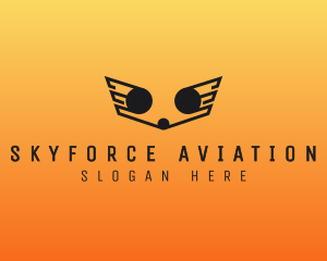 Aircraft Aviation Wing logo design