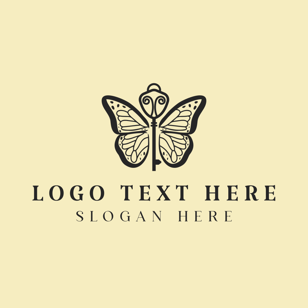 Elegant Butterfly Key Logo | BrandCrowd Logo Maker