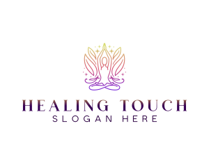 Therapeutic Meditation Yoga logo design