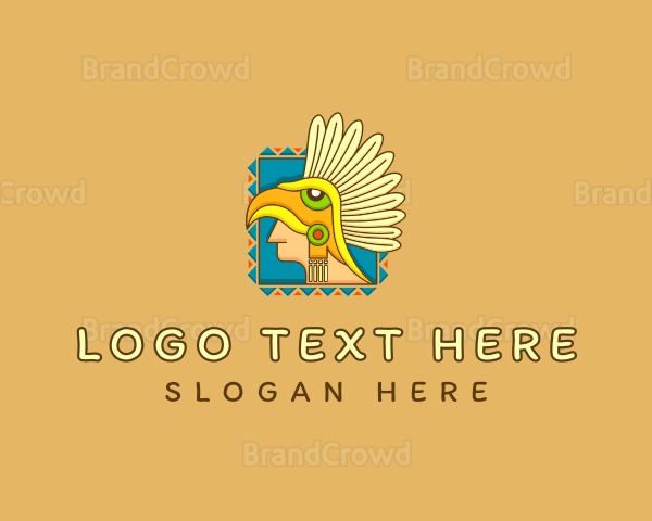 Aztec Avatar Headdress Logo