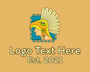 Native American - Aztec Avatar Headdress logo design
