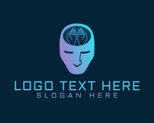 Brain - Hand Mind Therapy logo design