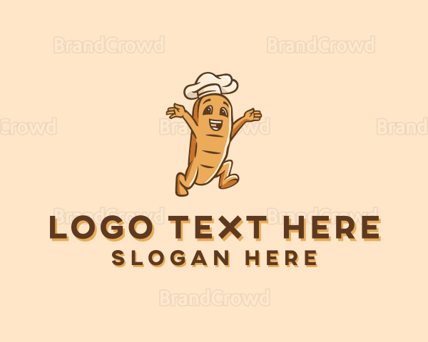 Bread Loaf Baguette Logo