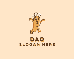 Carb - Bread Loaf Baguette logo design