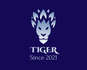 Lion Flower Petals logo design