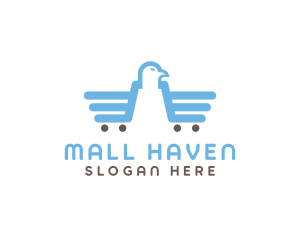 Eagle Shopping Cart logo design