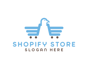 Eagle Shopping Cart logo design