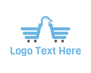 Shop - Eagle Shopping Cart logo design