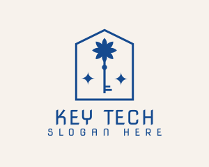 Floral Key Hotel logo design