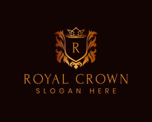 Royal Crown Crest logo design