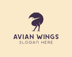 Kiwi Bird Avian logo design