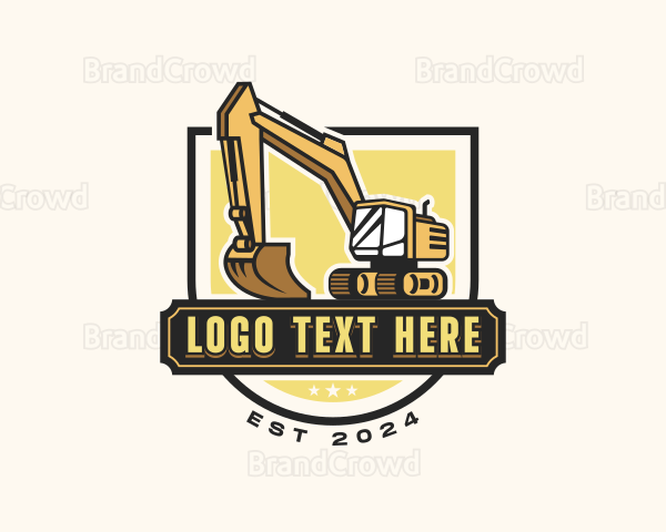 Heavy Equipment Excavator Logo