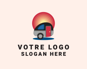 Vehicle - Sunset RV Camping Van logo design