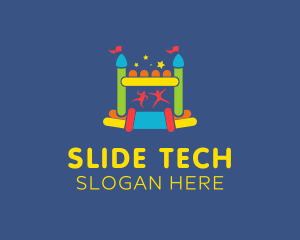 Slide - Children Balloon Castle logo design