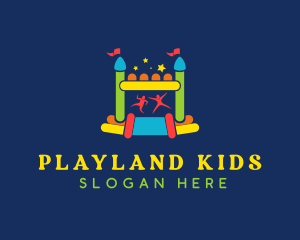 Children Balloon Castle logo design