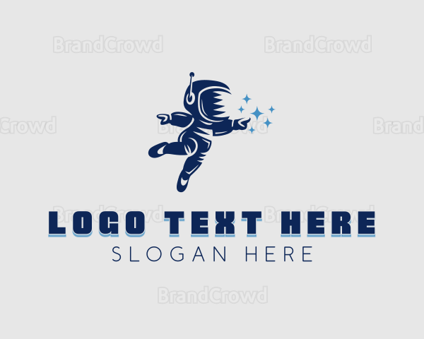 Astronaut Spaceman Suit Logo