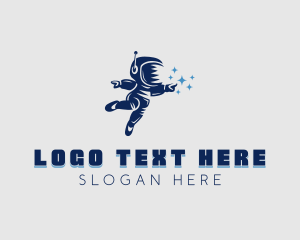 Person - Astronaut Leadership Coaching logo design