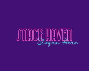 Modern Neon Light logo design