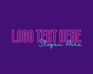 Modern Neon Light Logo