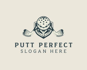 Vintage Golf Club Emblem logo design