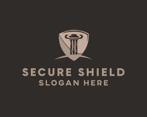 Finance Column Shield Insurance logo design