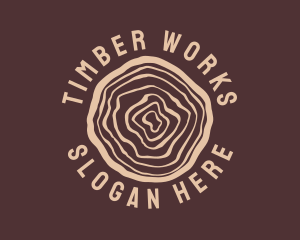 Timber - Brown Timber Business logo design