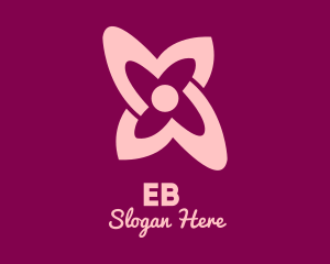Feminine - Simple Pink Flower logo design