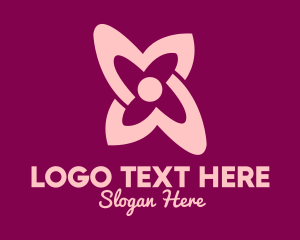 Simple Pink Flower Logo