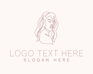 Vlogger - Beauty Woman Model logo design