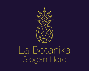 Minimal Pineapple Fruit Logo