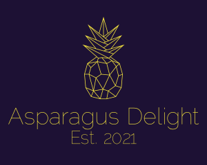 Minimal Pineapple Fruit logo design