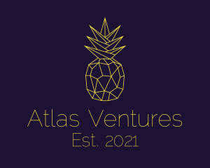 Minimal Pineapple Fruit logo design