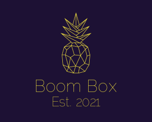 Minimal Pineapple Fruit logo design