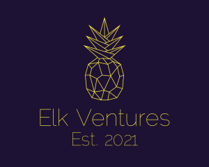 Minimal Pineapple Fruit logo design