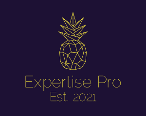 Minimal Pineapple Fruit logo design