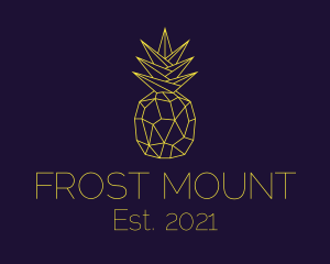 Minimal Pineapple Fruit logo design