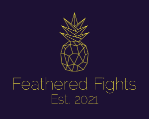 Minimal Pineapple Fruit logo design