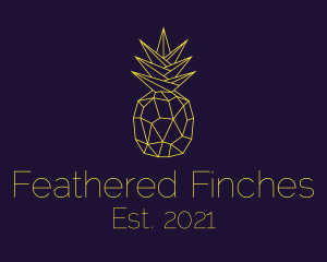 Minimal Pineapple Fruit logo design