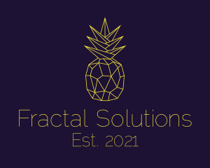 Minimal Pineapple Fruit logo design