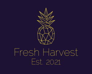 Fruit - Minimal Pineapple Fruit logo design