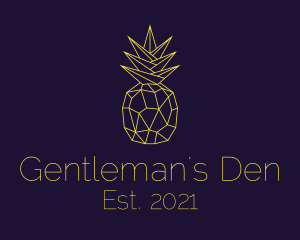 Minimal Pineapple Fruit logo design