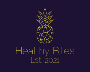 Minimal Pineapple Fruit logo design