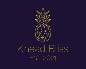 Minimal Pineapple Fruit logo design