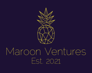 Minimal Pineapple Fruit logo design