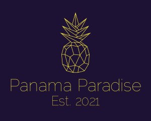 Minimal Pineapple Fruit logo design