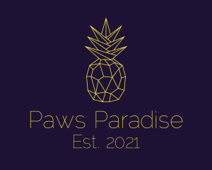 Minimal Pineapple Fruit logo design